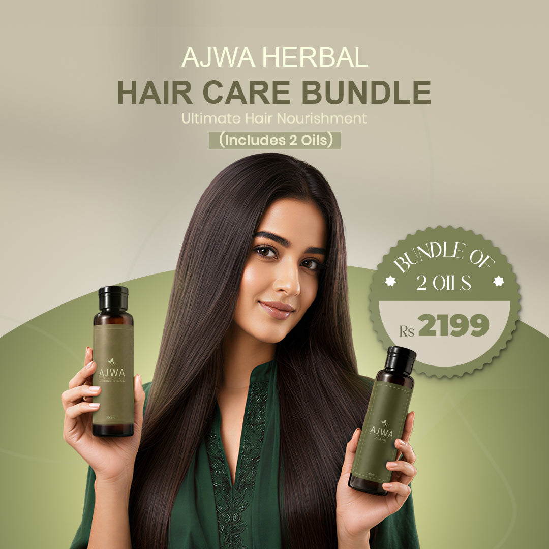 Ajwa Hair Care Bundle – Ultimate Hair Nourishment (Includes 2 Oils)