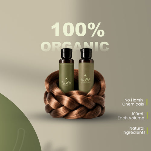 Ajwa Hair Care Bundle – Ultimate Hair Nourishment (Includes 2 Oils)